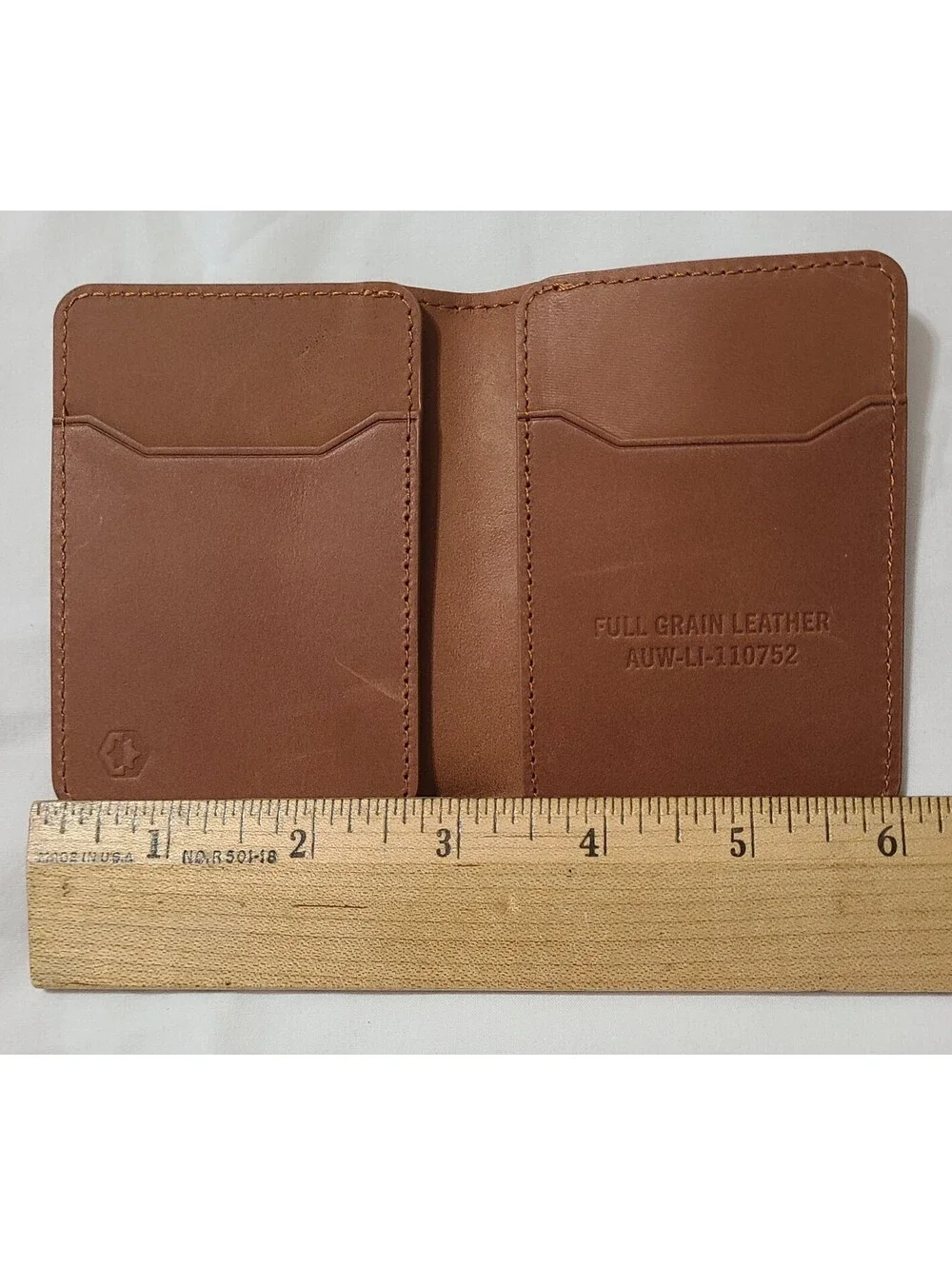 Ridge bifold leather
